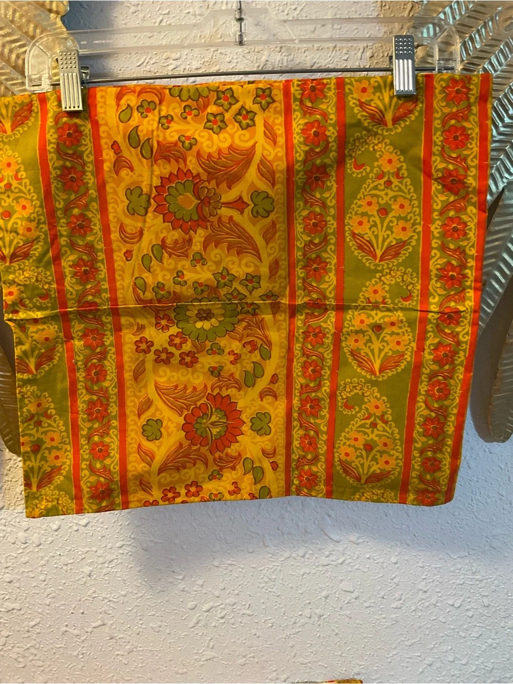 Lot of 2 Vintage Pillow Covers 1970s